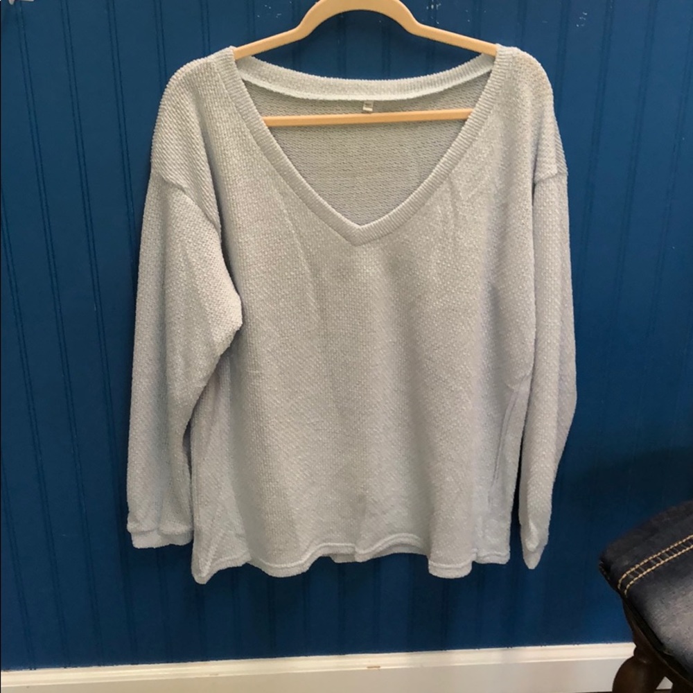 baby blue sweater